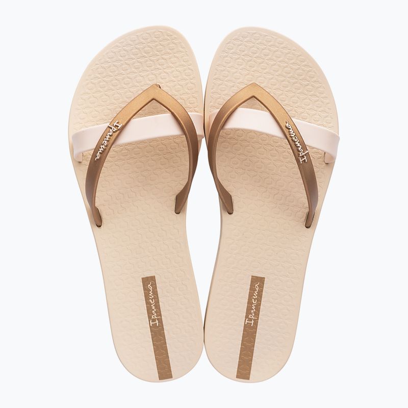 Ipanema Kirei beige/gold women's flip flops 2