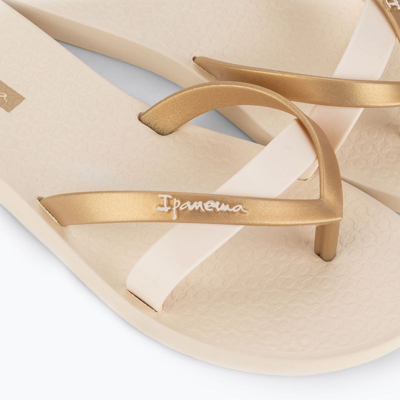 Ipanema Kirei beige/gold women's flip flops 3