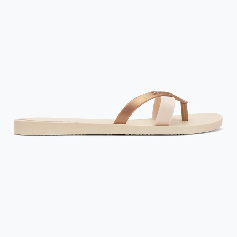 Ipanema Kirei beige/gold women's flip flops 2