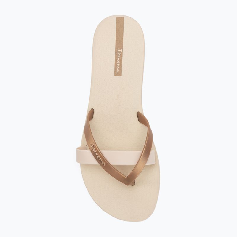 Ipanema Kirei beige/gold women's flip flops 5