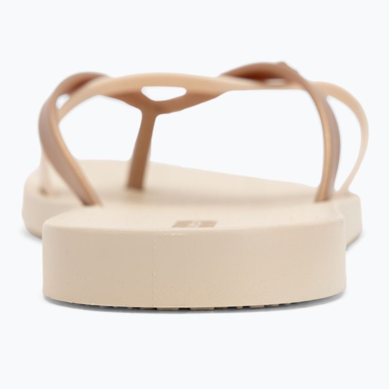 Ipanema Kirei beige/gold women's flip flops 6