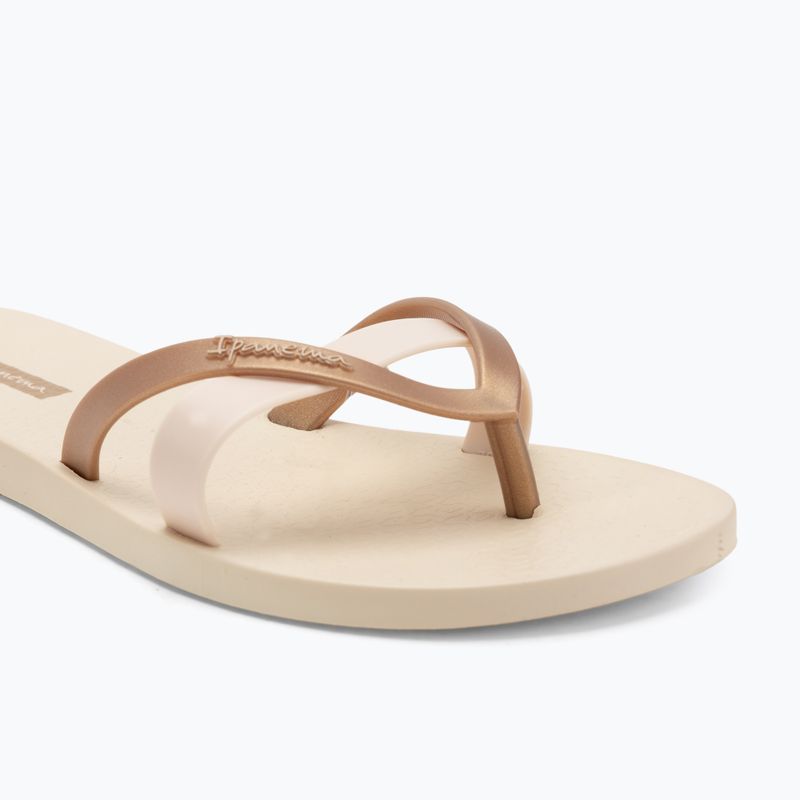 Ipanema Kirei beige/gold women's flip flops 7
