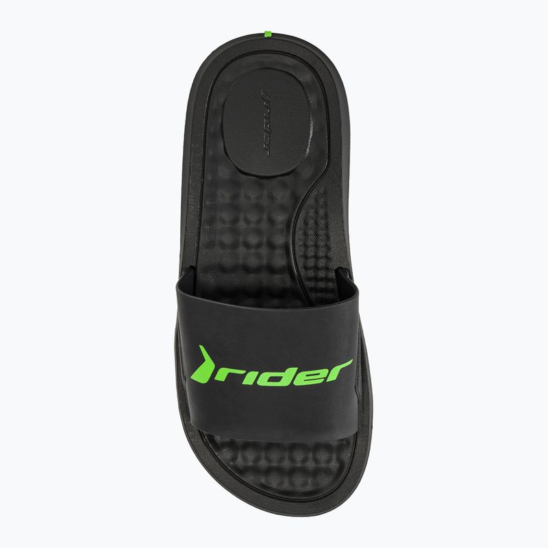 RIDER Step Slide black/green men's slides 5