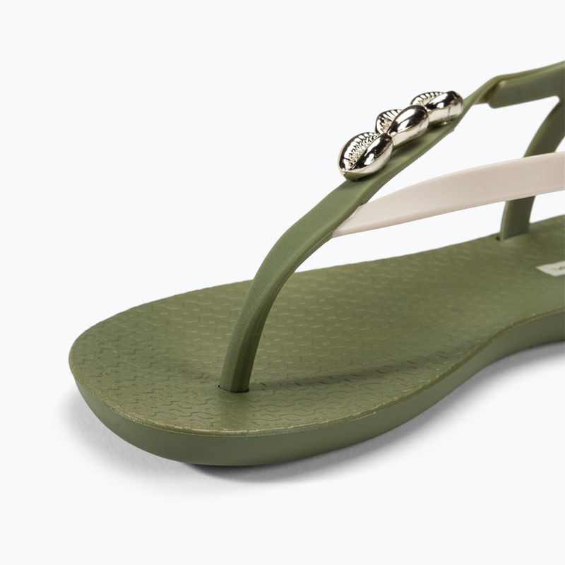 Women's Ipanema Salty II sandals green / beige / silver 7