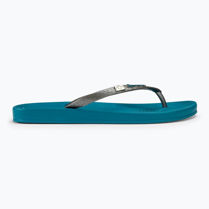 Women's Ipanema Anatomic Brasilidade blue/silver flip flops 2