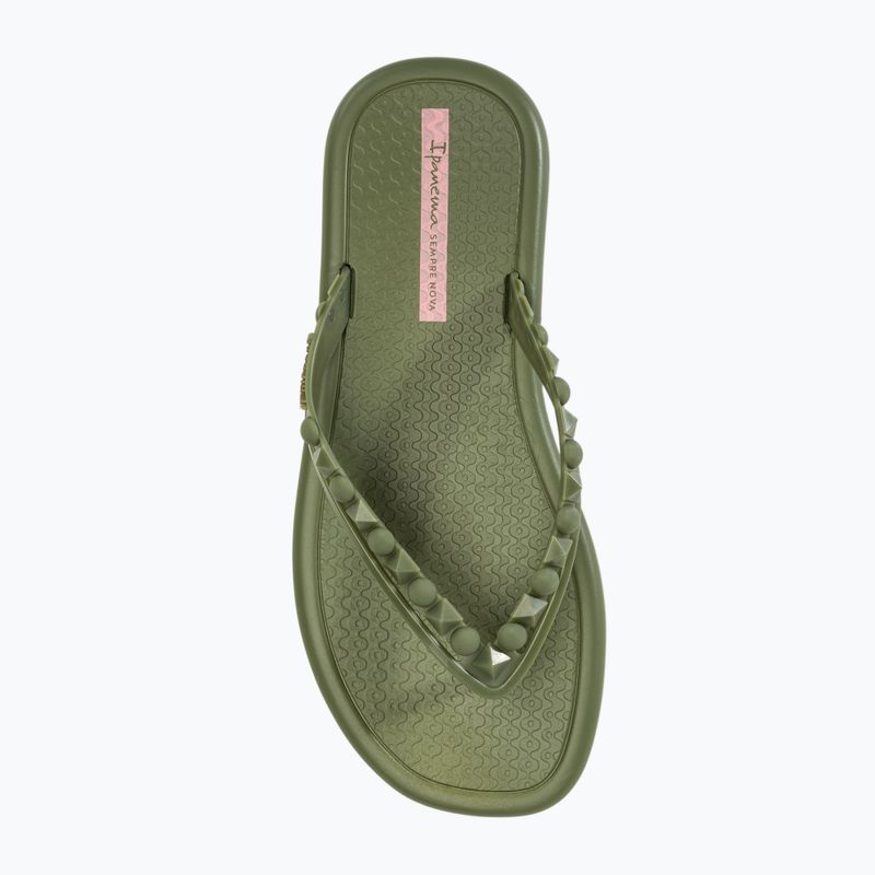 Ipanema Meu Sol Thon green/pink women's flip flops 5