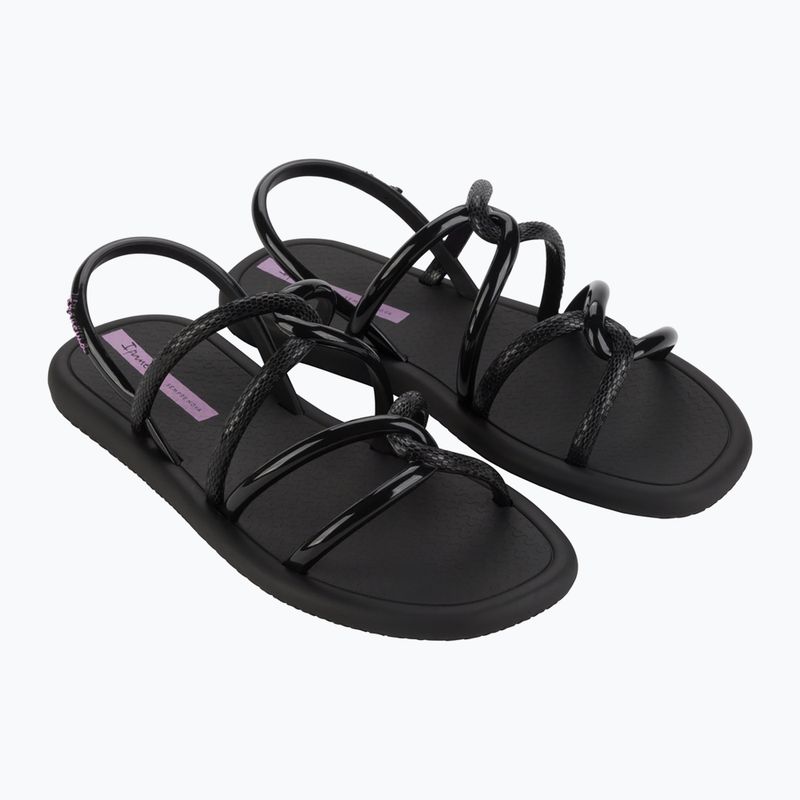 Ipanema Meu Sol Azul black/lilac women's sandals 8