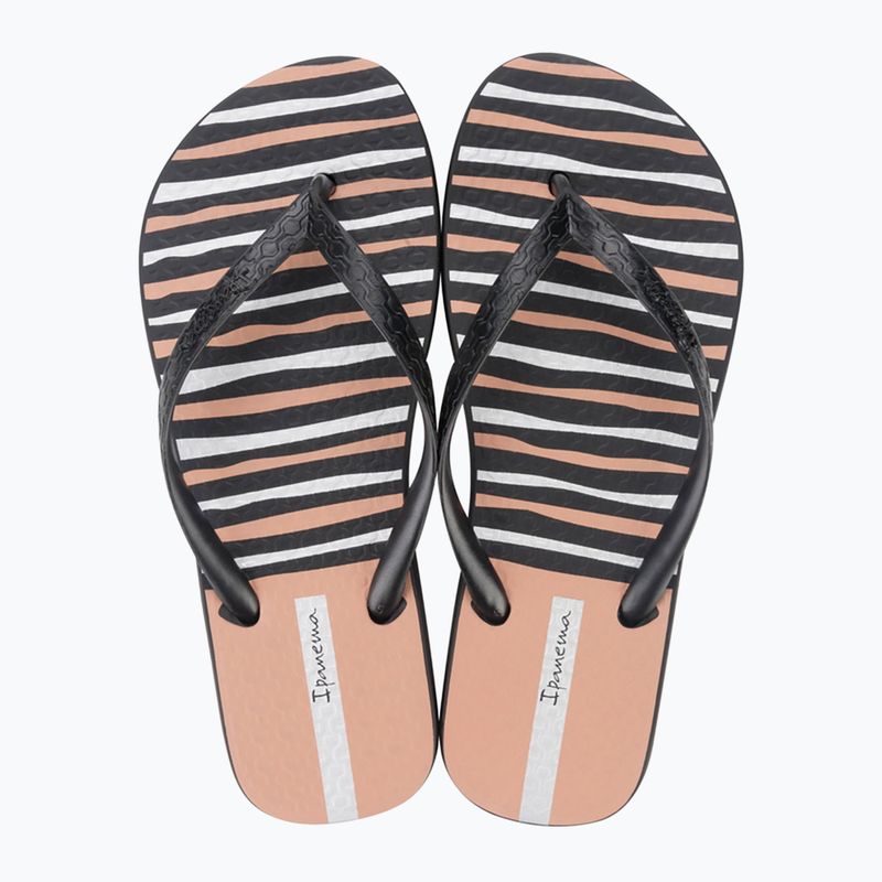 Ipanema Classic Happy XII black/black/pink women's flip flops 9