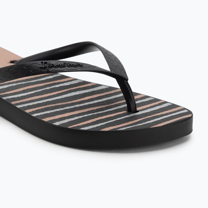 Ipanema Classic Happy XII black/black/pink women's flip flops 7