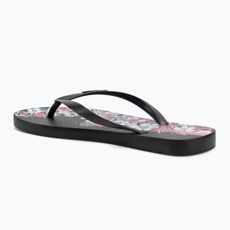 Ipanema Classic Happy XII black/black/white women's flip flops 3