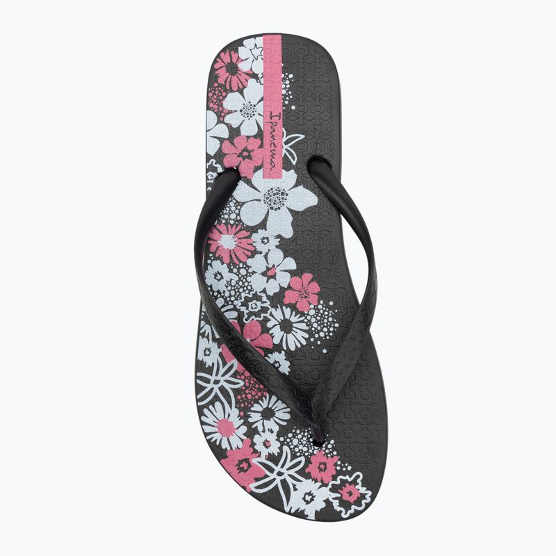 Ipanema Classic Happy XII black/black/white women's flip flops 5