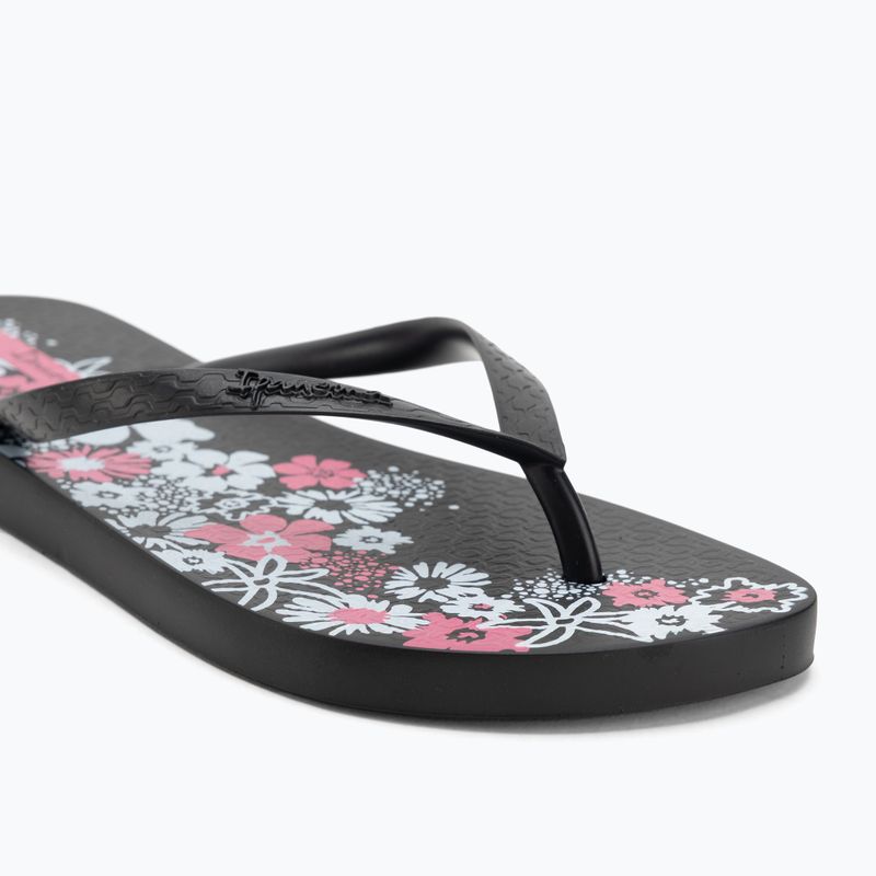 Ipanema Classic Happy XII black/black/white women's flip flops 7