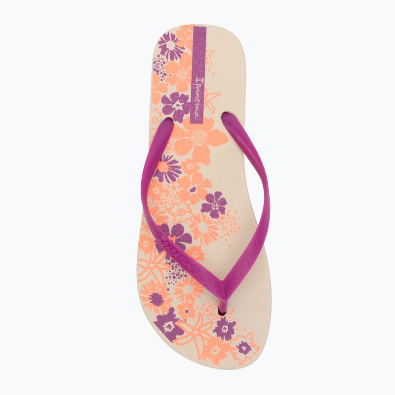 Ipanema Classic Happy XII beige/pink/orange women's flip flops 5