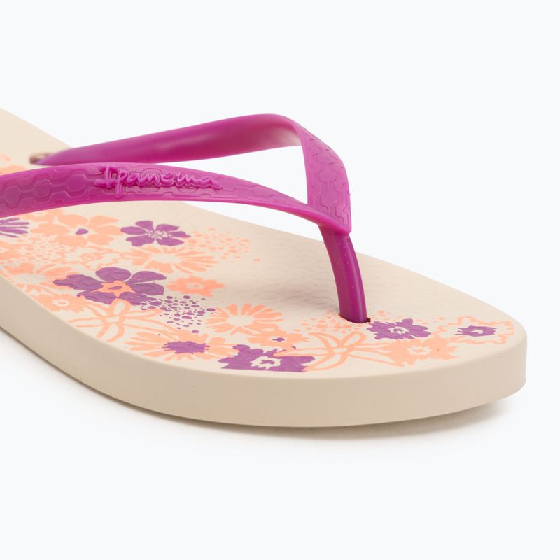 Ipanema Classic Happy XII beige/pink/orange women's flip flops 7