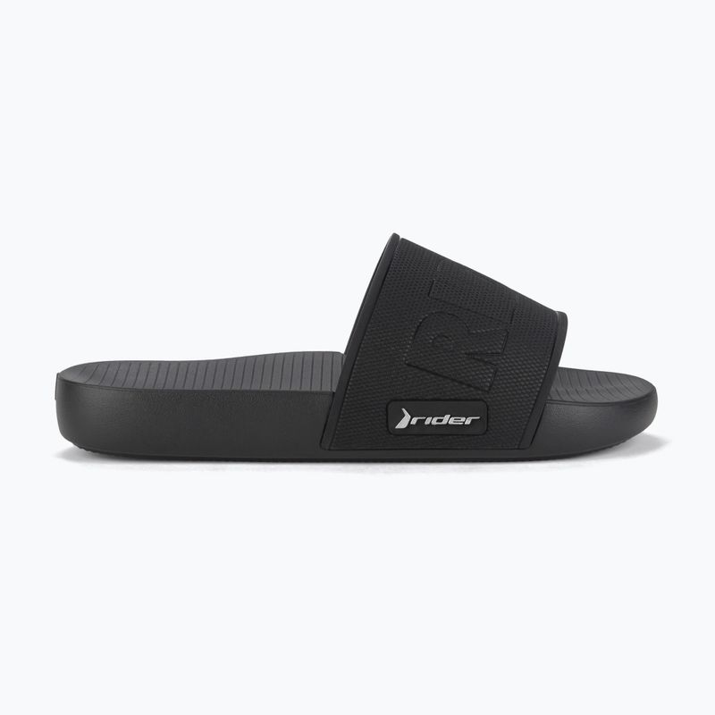 RIDER Grid Slide black/black/silver men's flip-flops 3