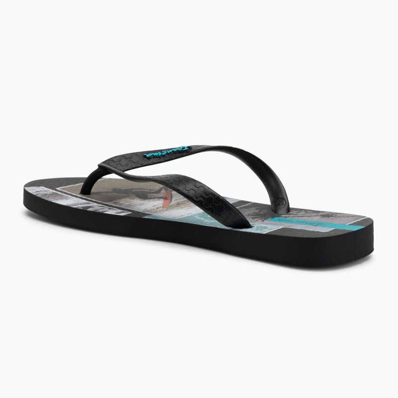 Men's Ipanema Summer V black/blue flip flops 3