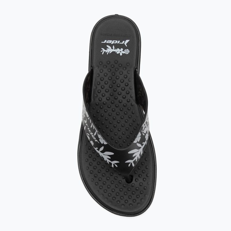 Women's RIDER Aqua VI flip flops black/grey 5