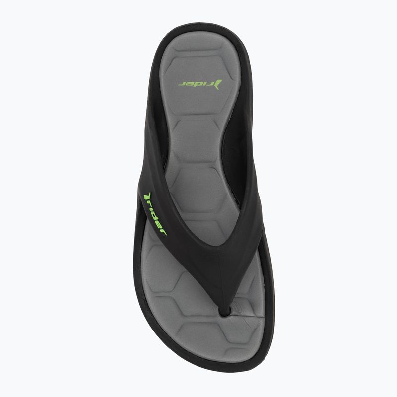 Men's flip-flops Rider Cape XVIII black/grey/green 5
