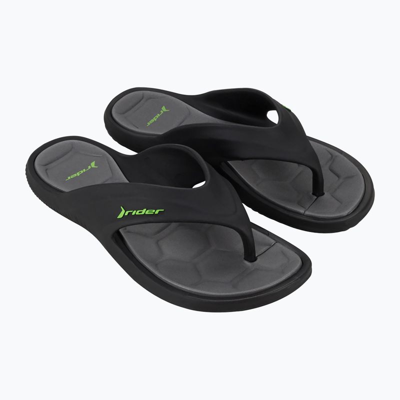 Men's flip-flops Rider Cape XVIII black/grey/green
