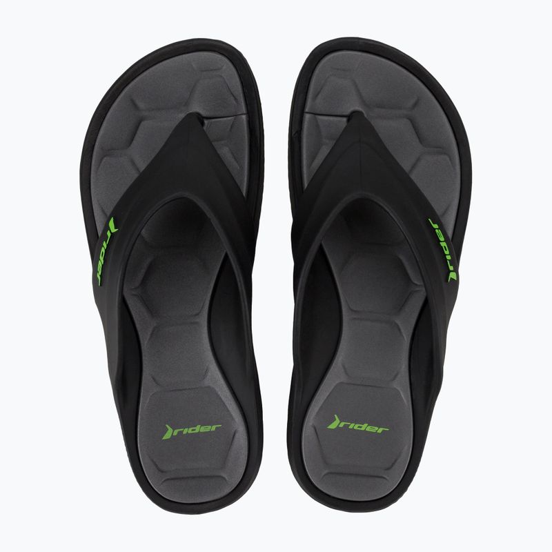 Men's flip-flops Rider Cape XVIII black/grey/green 2