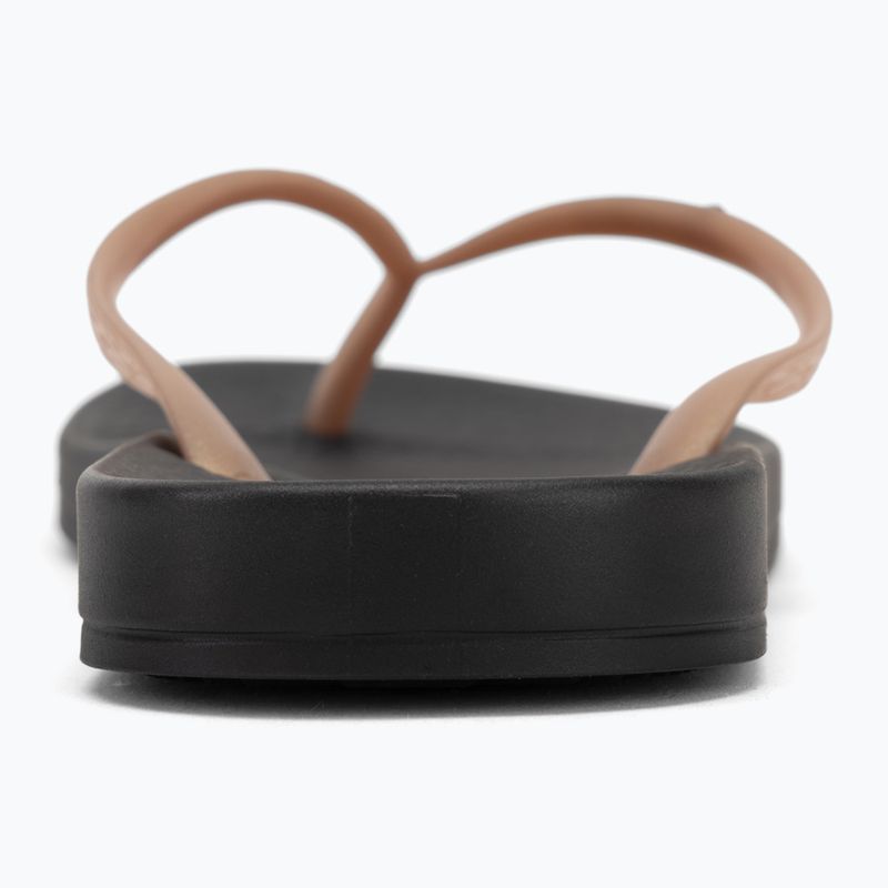 Women's Ipanema Anat Tan black/gold flip flops 6