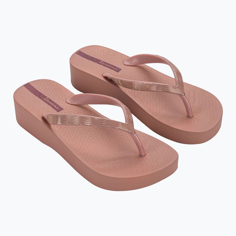 Women's Ipanema Mesh X Plat flip flops pink/pink/red