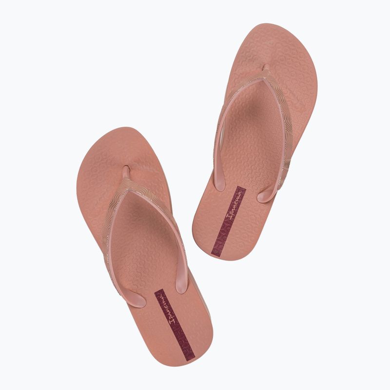 Women's Ipanema Mesh X Plat flip flops pink/pink/red 3