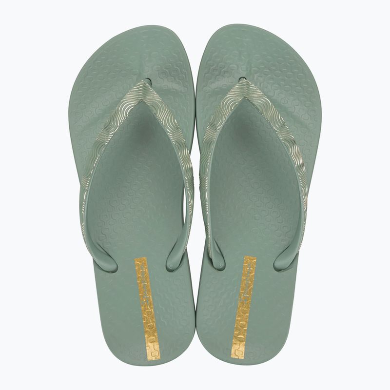 Women's Ipanema Mesh IX flip flops green/green/copper 2