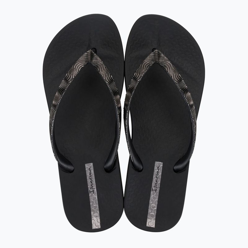 Ipanema Mesh IX women's flip flops black/black/dark grey 9