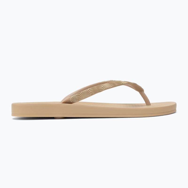 Women's Ipanema Mesh IX beige/beige/gold flip flops 2