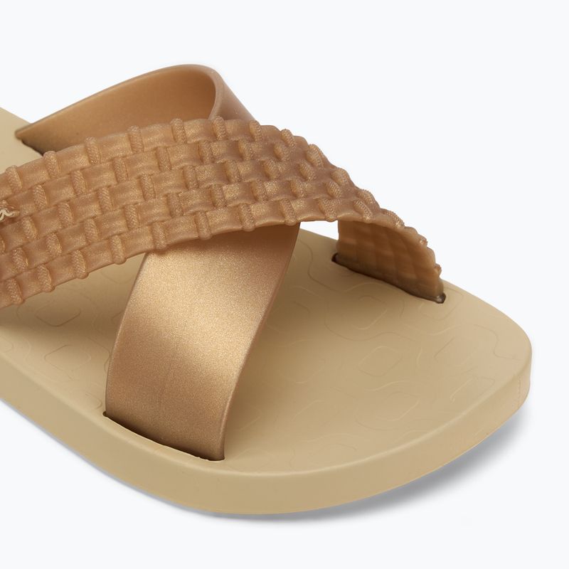 Women's slides Ipanema Sense Slide beige/gold 7