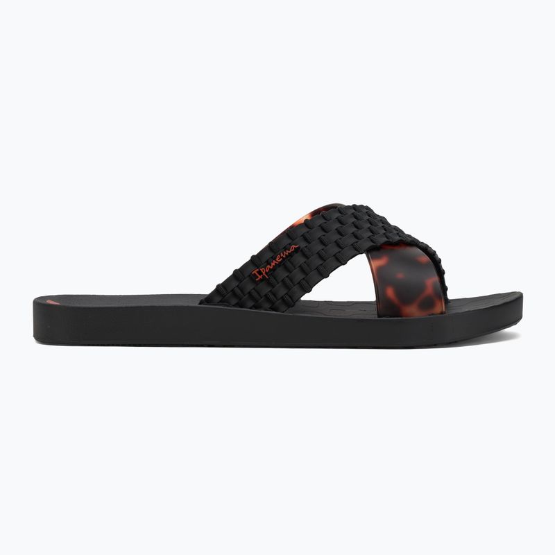 Women's Ipanema Sense Slide black/tortoiseshell flip-flops 2