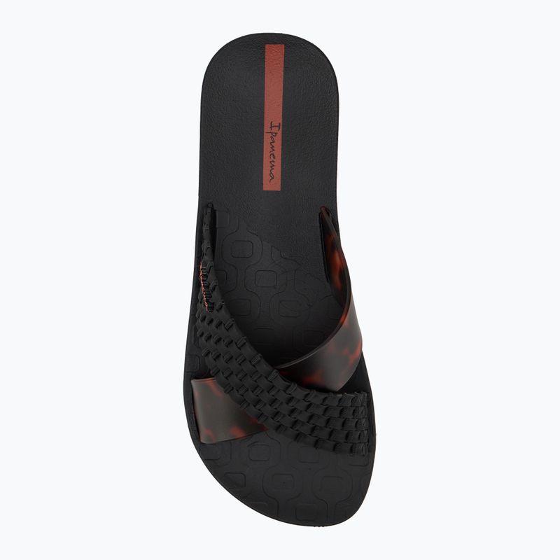 Women's Ipanema Sense Slide black/tortoiseshell flip-flops 5