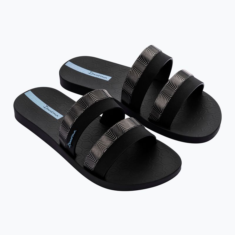 Women's Ipanema Mesh Slide black/blue flip-flops