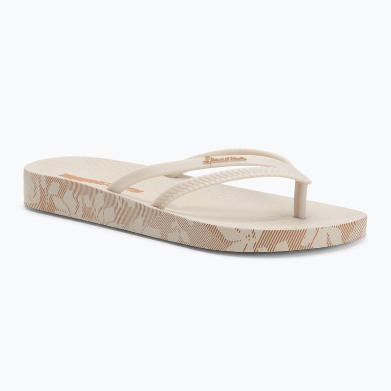 Ipanema women's flip flops Bossa Soft V beige/light beige
