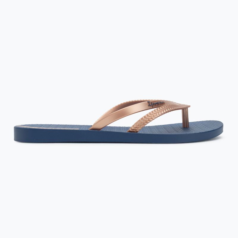 Women's flip-flops Ipanema Bossa blue/metallic pink 2