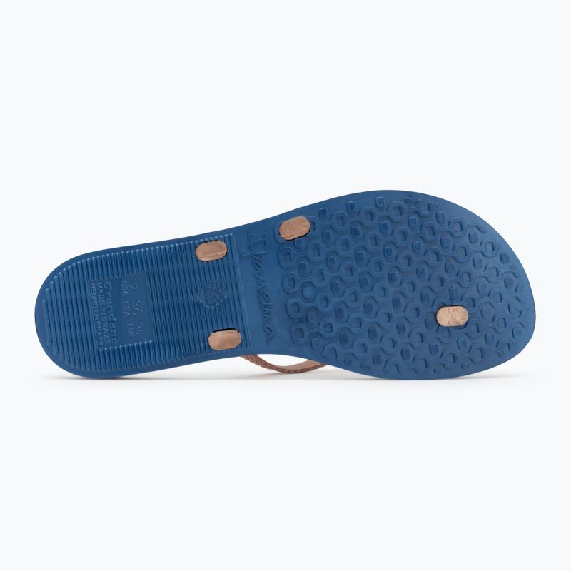 Women's flip-flops Ipanema Bossa blue/metallic pink 4