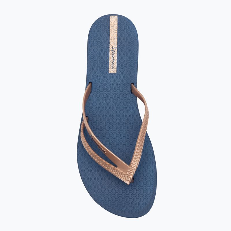 Women's flip-flops Ipanema Bossa blue/metallic pink 5