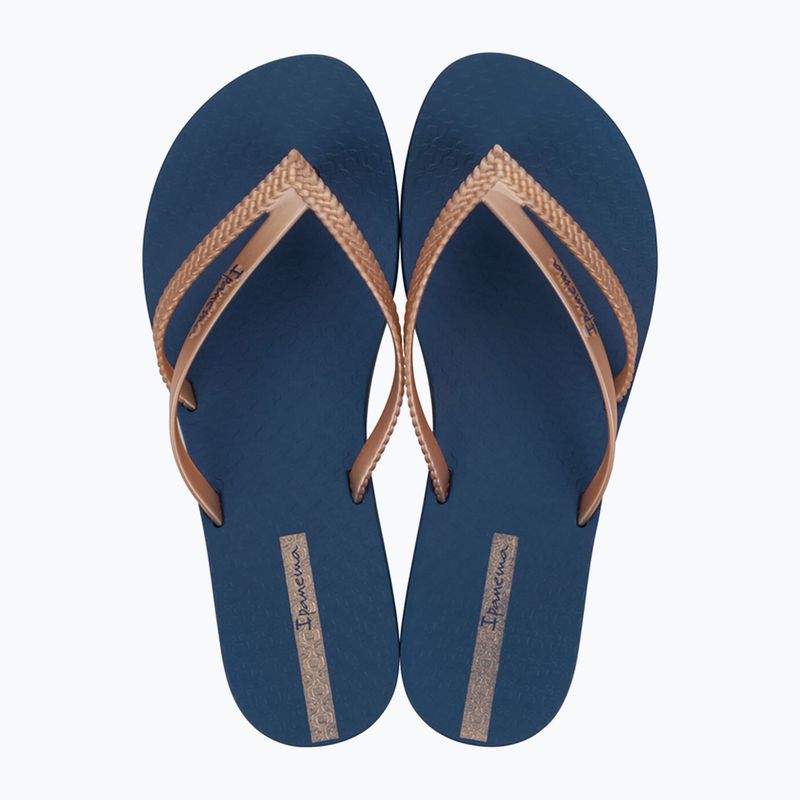 Women's flip-flops Ipanema Bossa blue/metallic pink 2