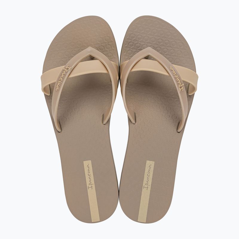 Ipanema Kirei beige/metallic beige women's flip flops 2