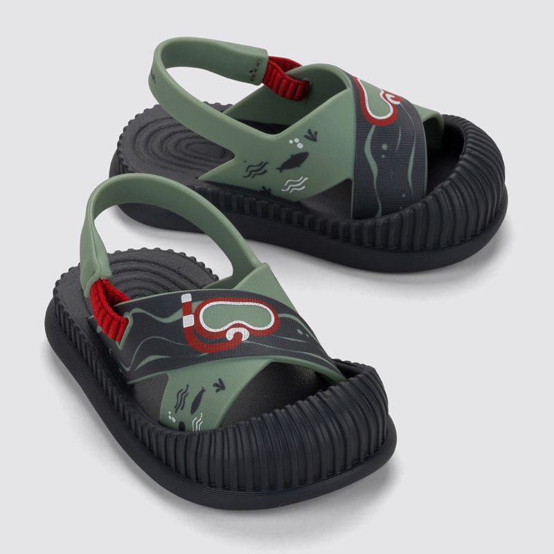 Ipanema Fun Sea Baby sandals grey/green 3