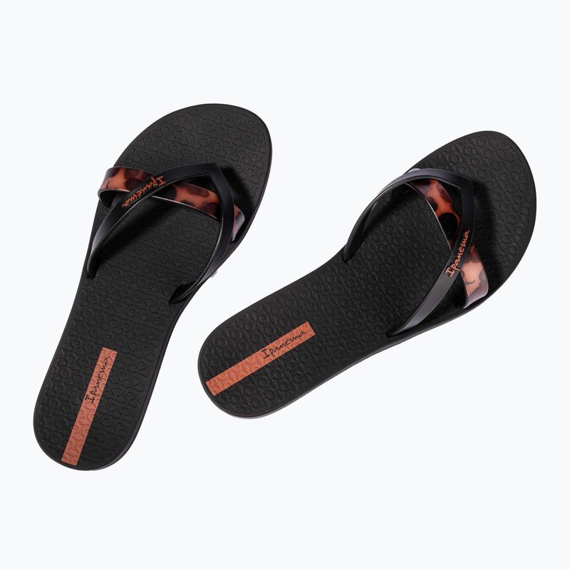 Ipanema Kirei Chic black/brown tile women's flip flops 3