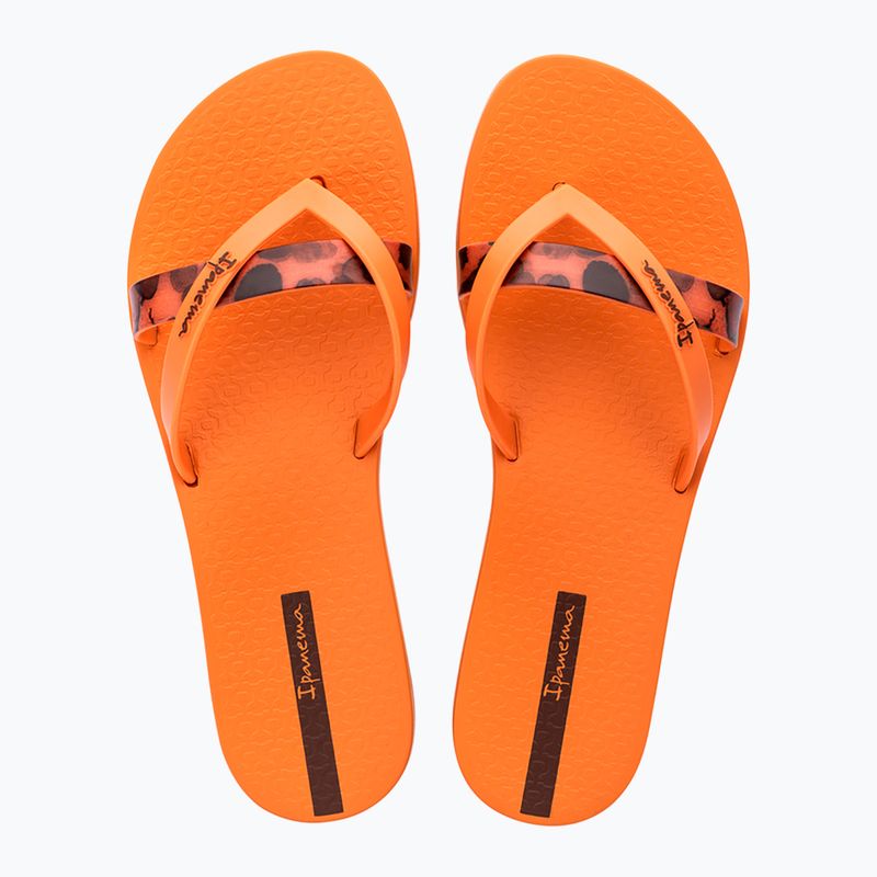 Ipanema Kirei Chic orange/brown women's flip flops 2