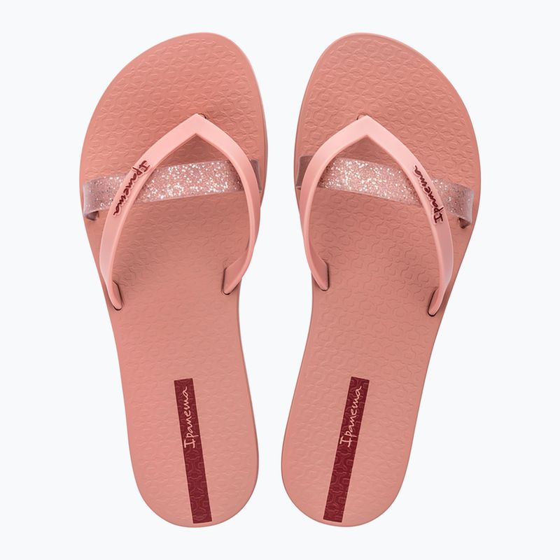 Ipanema Kirei Chic pink/glitter/red women's flip flops 2