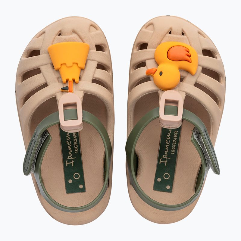 Ipanema Summer XV Baby light beige/green/yellow sandals 2