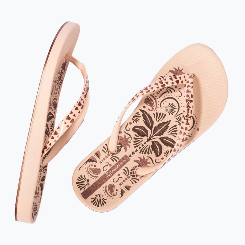Ipanema Anat Nature VIII beige/beige/brown women's flip flops 3