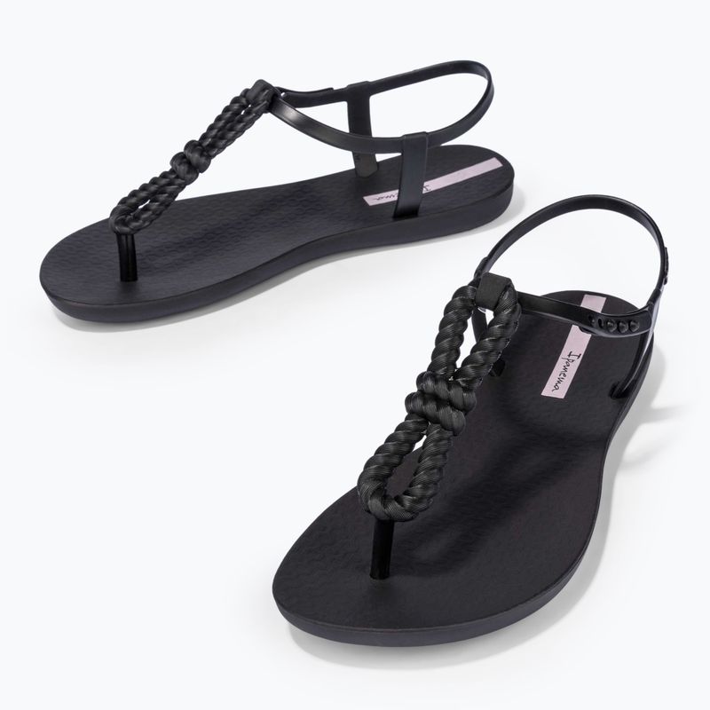Ipanema Class Infinity black/black/lilac women's sandals 3
