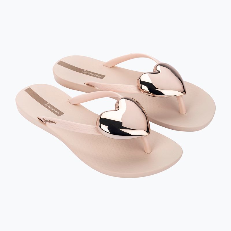 Women's flip-flops Ipanema Maxi Fashion beige/gold