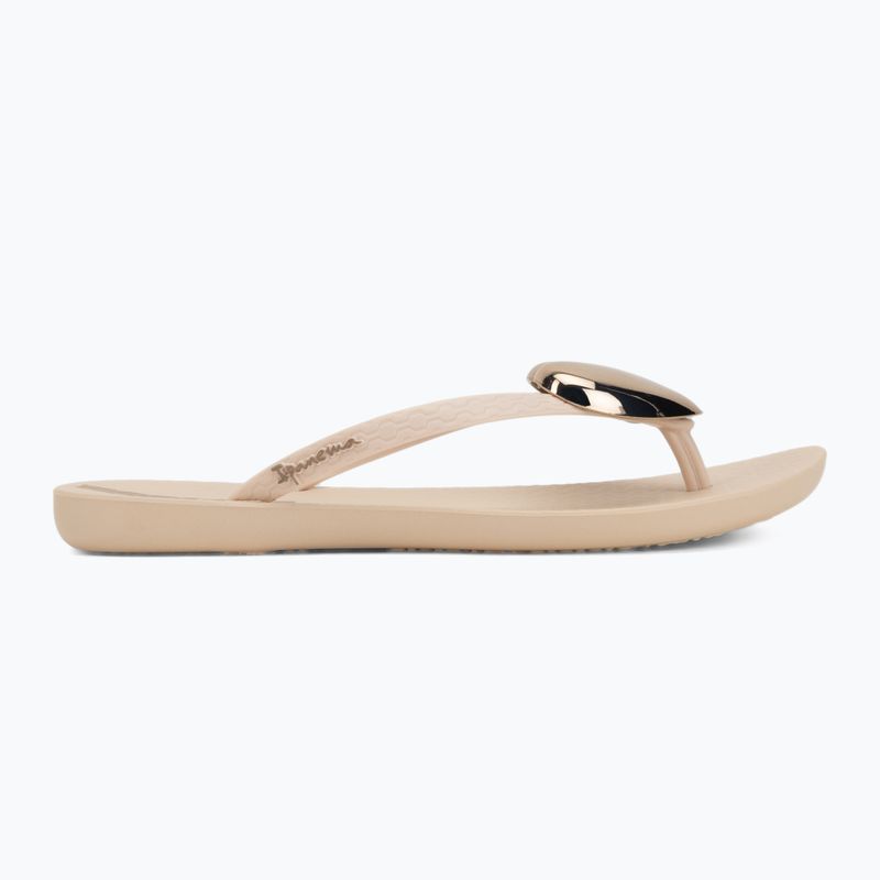 Women's flip-flops Ipanema Maxi Fashion beige/gold 2
