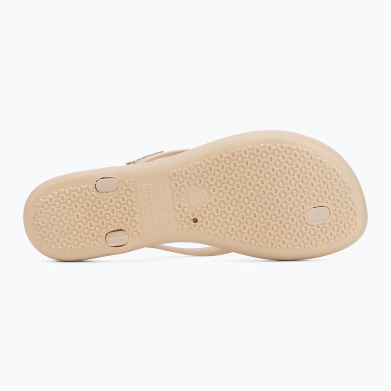 Women's flip-flops Ipanema Maxi Fashion beige/gold 4
